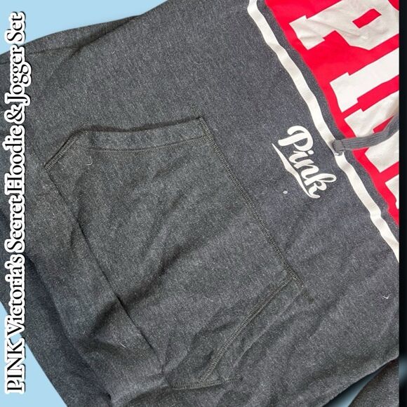 Pre-Owned PINK Victoria’s Secret Hoodie & Jogger Set – XS / M - Picture 9 of 10